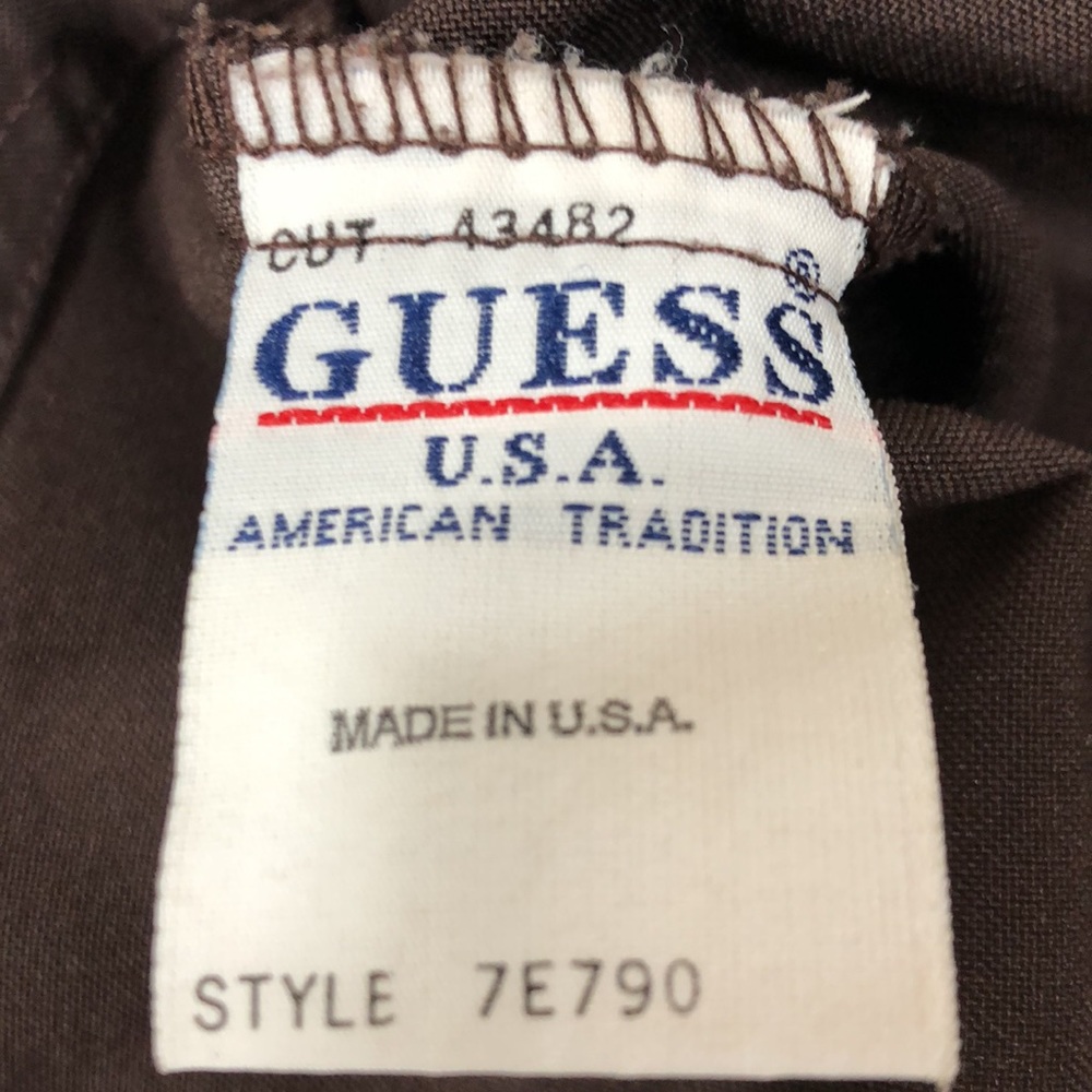 GUESS Jacket woman’s small brown button down form fitting blazer - Picture 6 of 6